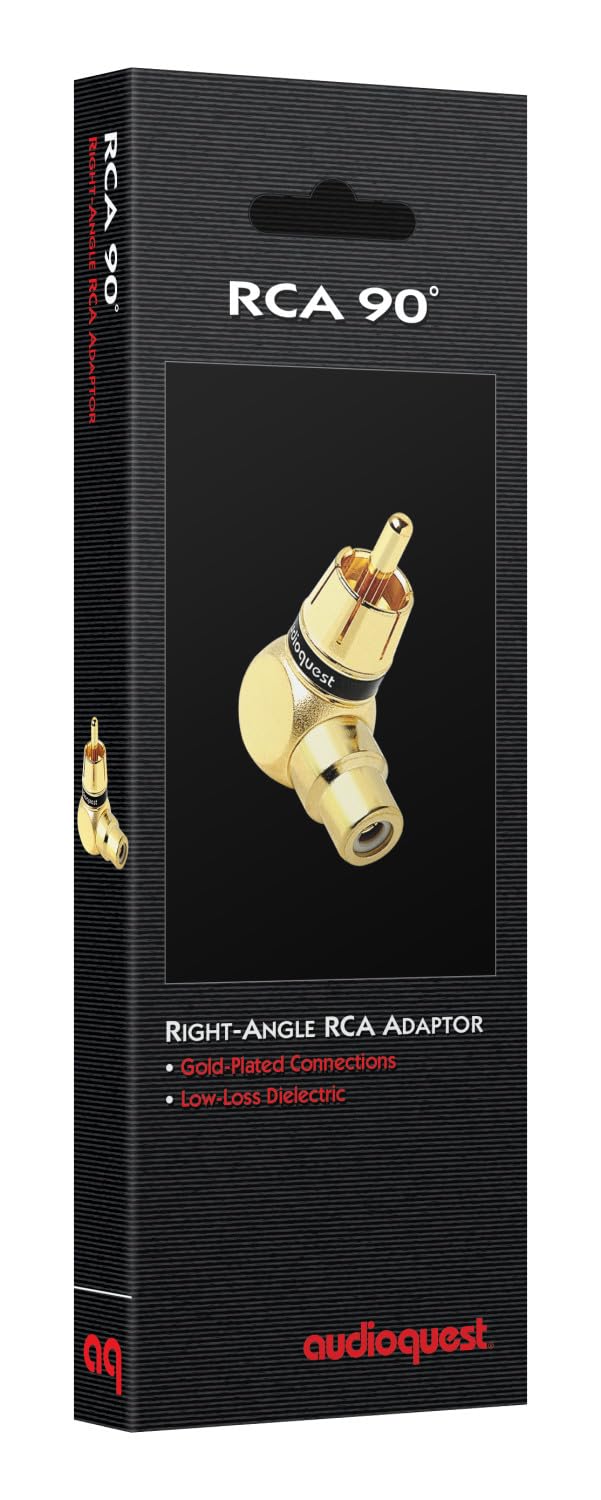 AudioQuest 90 Degree RCA male to RCA female adapter - Image 2