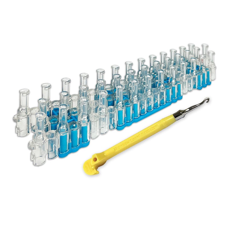 Rainbow Loom طقم ميغا كومبو من راينبو لوم®، يحتوي على أكثر من 7000 رباط مطاطي ملون، وتعليمات لصنع سوارين خطوة بخطوة، وحقيبة تنظيم، هدية رائعة للأطفال 7+ لتعزيز المهارات الحركية الدقيقة (قد يختلف التعبئة) - Image 5