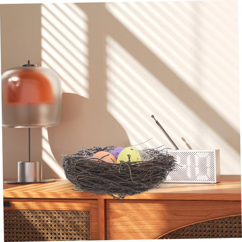 Realistic Foam Eggs And Nest Decorating Kit For Easter Garden Holiday Celebration - Image 5