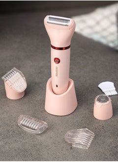 3 In1 Waterproof Lady Shaver Set | Lithium Battery , LED Indicator | 3 Changeable Heads, 2 Comb Attachment | GLS57521UK