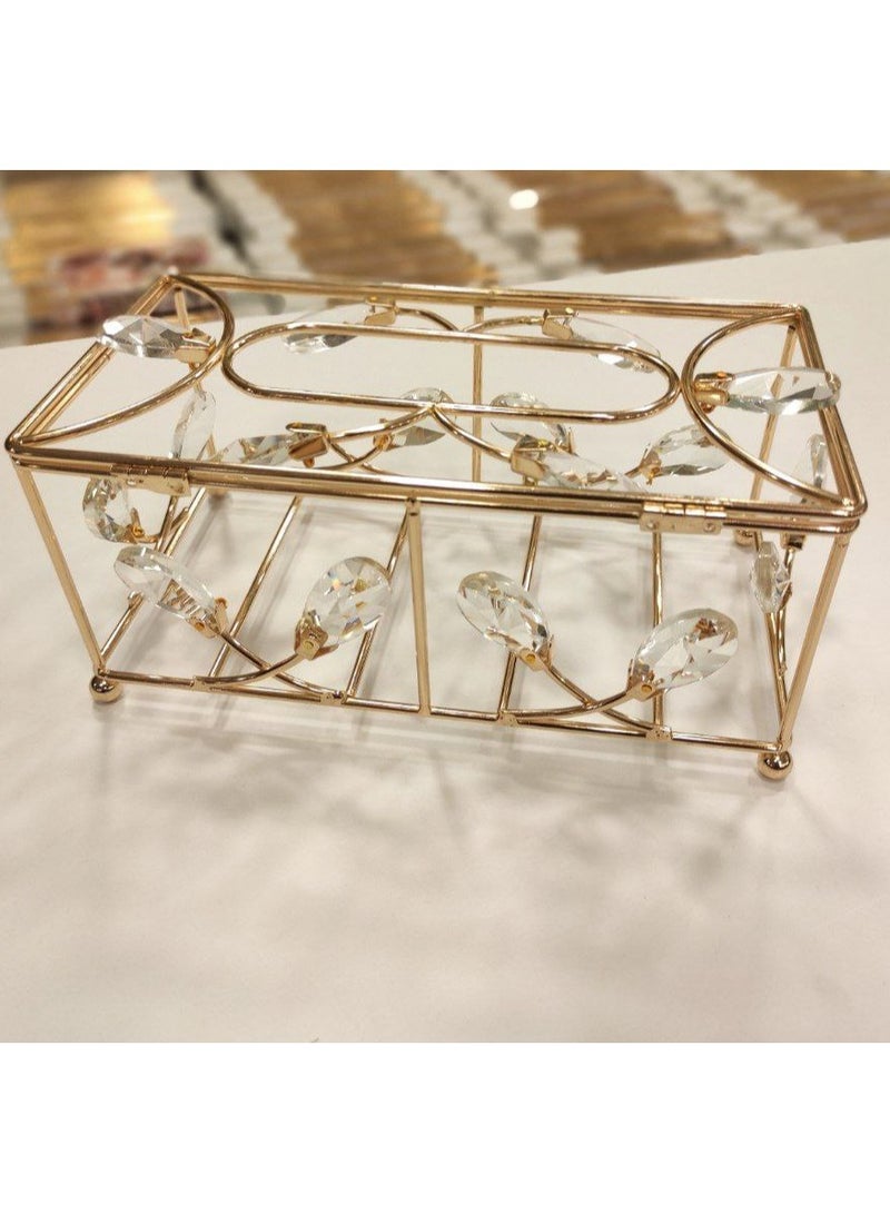 Crystal handkerchief with imported metal