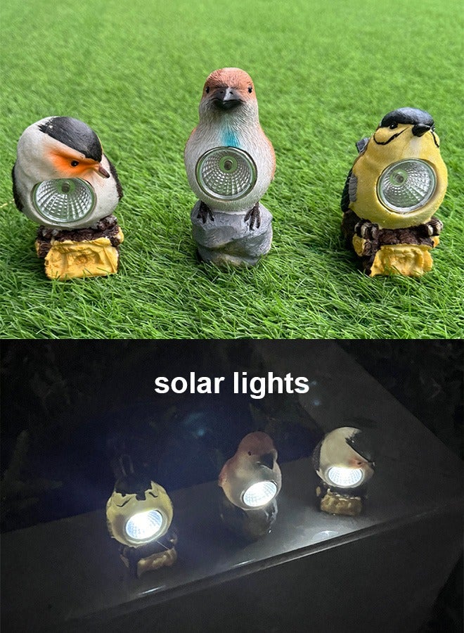 Generic 1 piece bird solar light outdoor courtyard garden landscape decoration resin garden lawn ornaments - Image 3