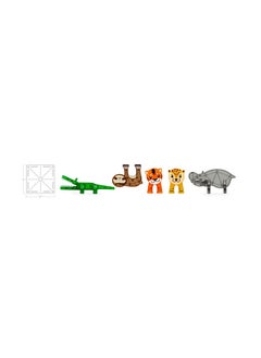 MAGNA-TILES Jungle Animals 25-piece Magnetic Construction Set, Original 3d Magnetic Building Tiles, For Kids Ages 3+  - Image 4
