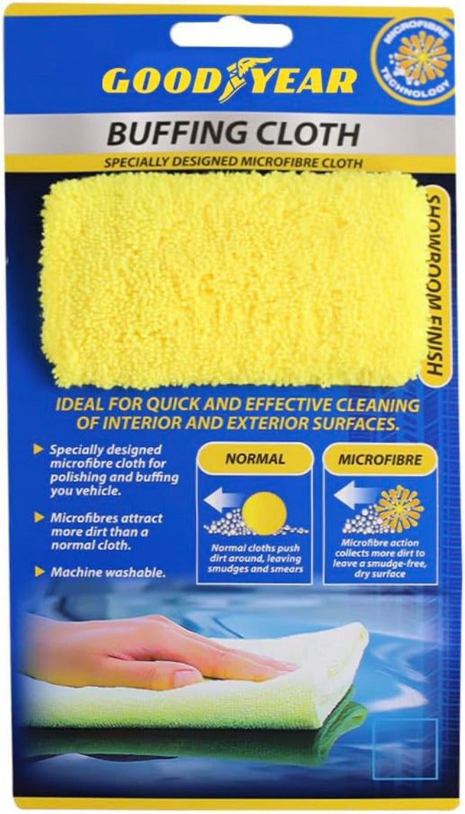 Goodyear Buffing Cloth - Microfibre Cleaning Detailing Towel 40 x 40cm, GY904006 Diverse purchase plan - Image 3