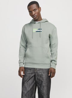 JACK & JONES Logo Print Pull Over Hoodie  - Image 1