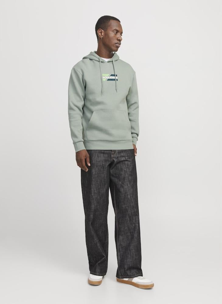 JACK & JONES Logo Print Pull Over Hoodie  - Image 4