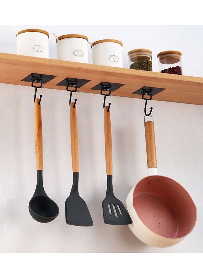 NOOM 10-Piece Wall Hooks - Self Adhesive Hook - Without Nails Drill Free Strong Sticky Hook - Hanging Heavy Duty - for Home, Bathroom, Kitchen, Office - Image 3