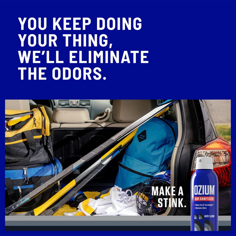 Ozium 3.5 Oz. Air Sanitizer & Odor Eliminator for Homes, Cars, Offices and More, Carbon Black Scent, 2 Pack - Image 5