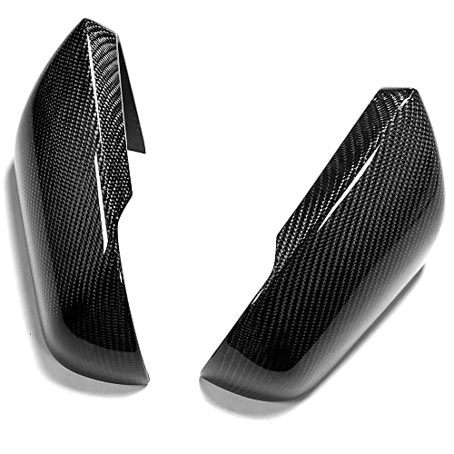 SIDMILE Real Carbon Fiber Mirror Cap Covers Compatible with 2015-2020 M-ustang S550 for USA Spec Model W/LED Signal Add-on Type - Image 4