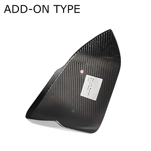 SIDMILE Real Carbon Fiber Mirror Cap Covers Compatible with 2015-2020 M-ustang S550 for USA Spec Model W/LED Signal Add-on Type - Image 5