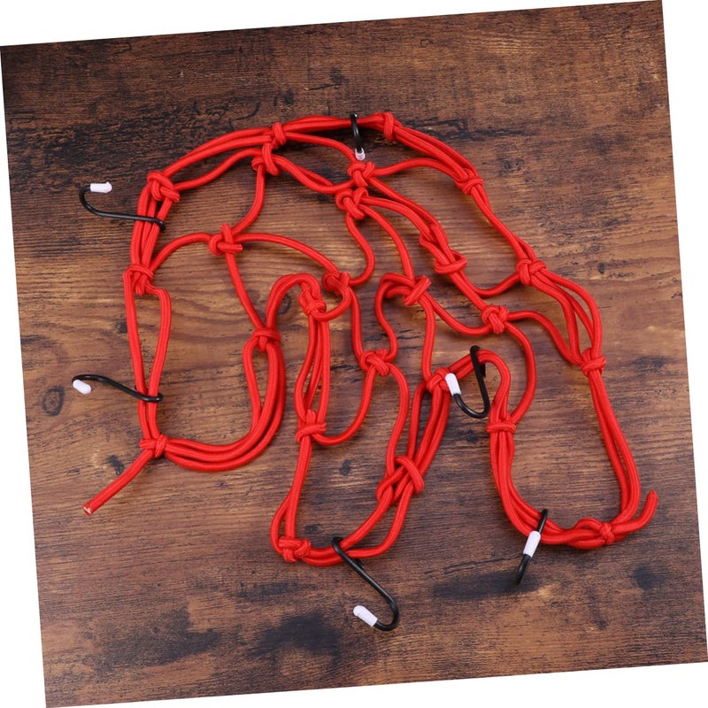 Red Cargo Net For Bike Basket Motorcycle Rear Rack Car Hitch Rack Cover - Image 4