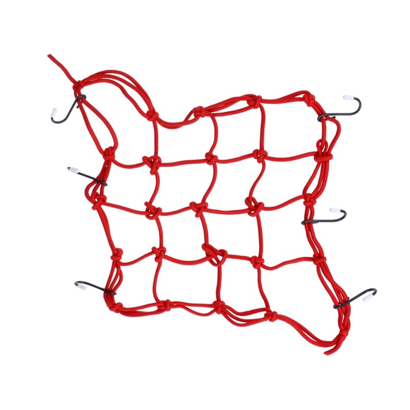 Red Cargo Net For Bike Basket Motorcycle Rear Rack Car Hitch Rack Cover - Image 2