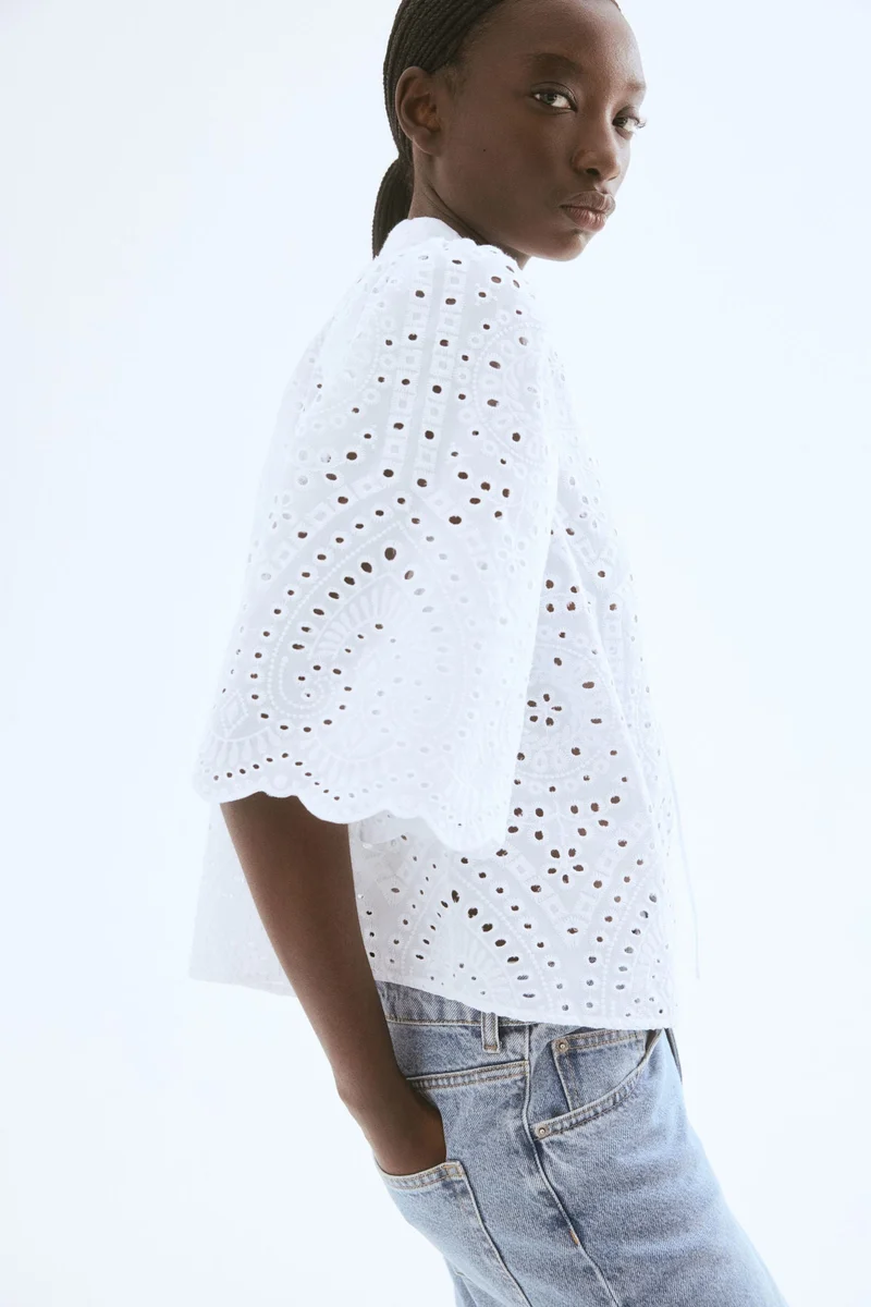 H&M Broderie anglaise blouse