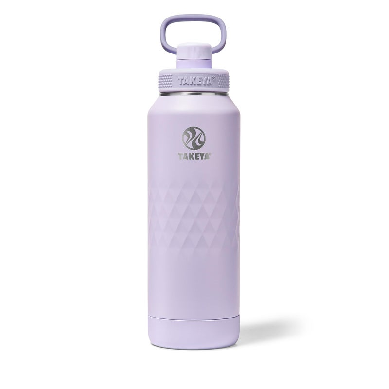 Takeya Sport 40 oz TripleInsulated Stainless Steel Water Bottle Spout Lid Leakproof Sweatproof BPAFree Keeps Drinks Cold 36 Hrs Hot 14 Hrs Moonlight