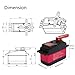 Wishiot DS5160SSG 60kg Servo RC Digital Servo DC684V Metal Gear Large Torque High Speed IP67 Waterproof Servo 270 Degree with 18T Aluminum Servo Arm for Crawler Baja Cars Robotics DIY Projects - Image 3