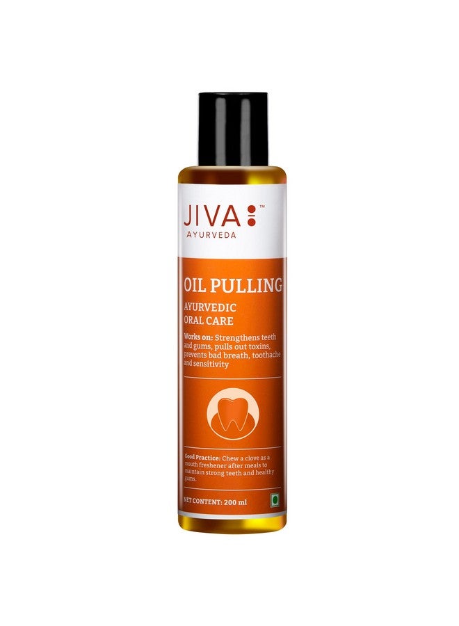 Jiva Oil Pulling | 200Ml (Pack Of 1) | Ayurvedic Oral Care | Oral Care For Teeth And Gums - Image 1