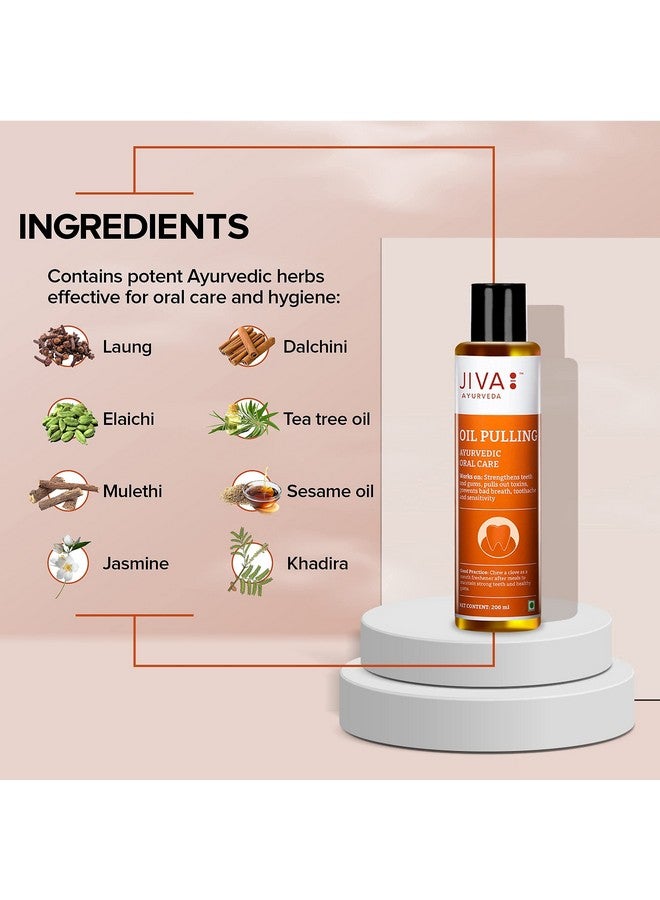 Jiva Oil Pulling | 200Ml (Pack Of 1) | Ayurvedic Oral Care | Oral Care For Teeth And Gums - Image 3