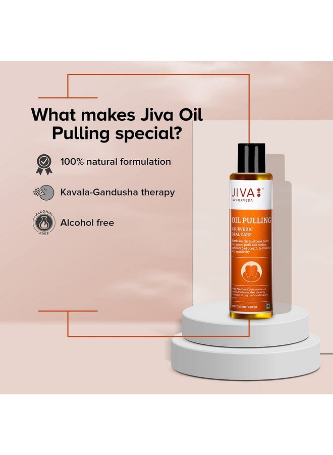 Jiva Oil Pulling | 200Ml (Pack Of 1) | Ayurvedic Oral Care | Oral Care For Teeth And Gums - Image 4
