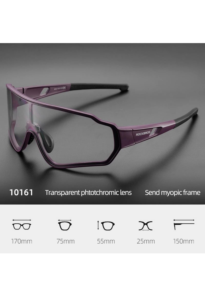 Rockbros Photochromic Sunglasses For Men Women Cycling Sunglasses Safety Sport Sunglasses Uv Protection  - Image 3