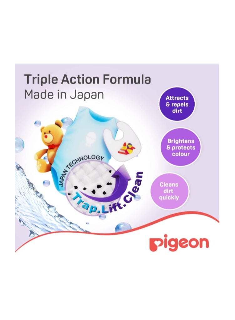 Pigeon Baby Laundry Detergent Liquid With Plant Extracts, Alcohol & Anti-Bacterial, Paraben Free, Highly Effective, Superior Cleaning, 900ml - Image 2