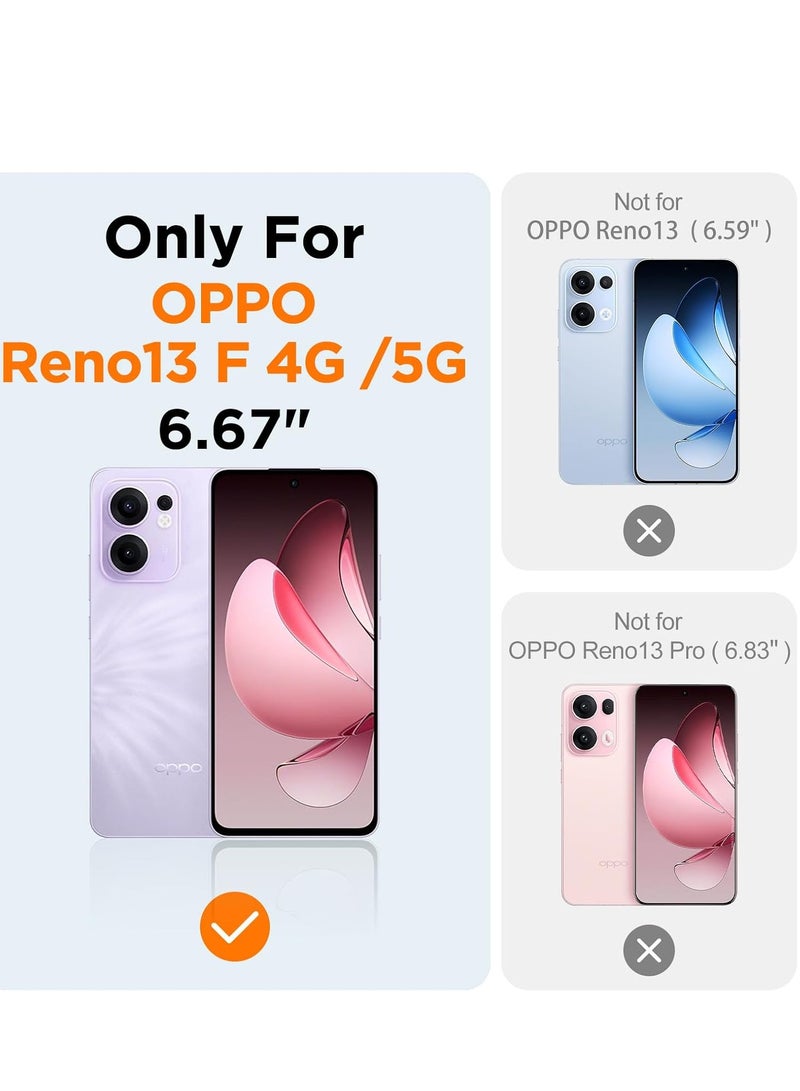 Transparent Case for Oppo Reno 13 F 5G / 4G, Crystal Clear Soft TPU Shockproof Protective Case Ultra-thin [Airbag Protection] Anti-Scratch Anti-Oil Bumper Cover  - Image 2