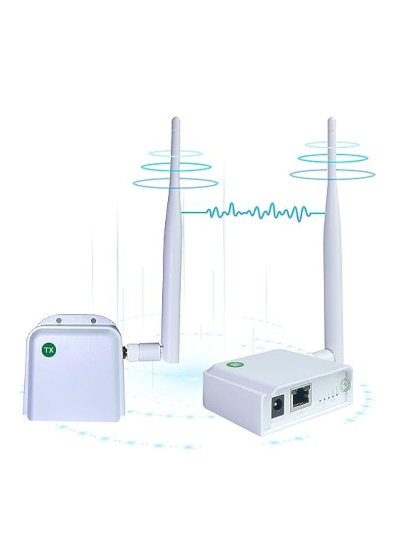 SOLARAE WiFi HaLow, Wireless Bridge 802.11ah, Wi-Fi Halo Point-to-Point Long Range Wireless Access,  with 20DBi High-Gain Antenna, Gigabit Outdoor Access Point, Ethernet Air Bridge Repeater 2600ft Transport - Image 1