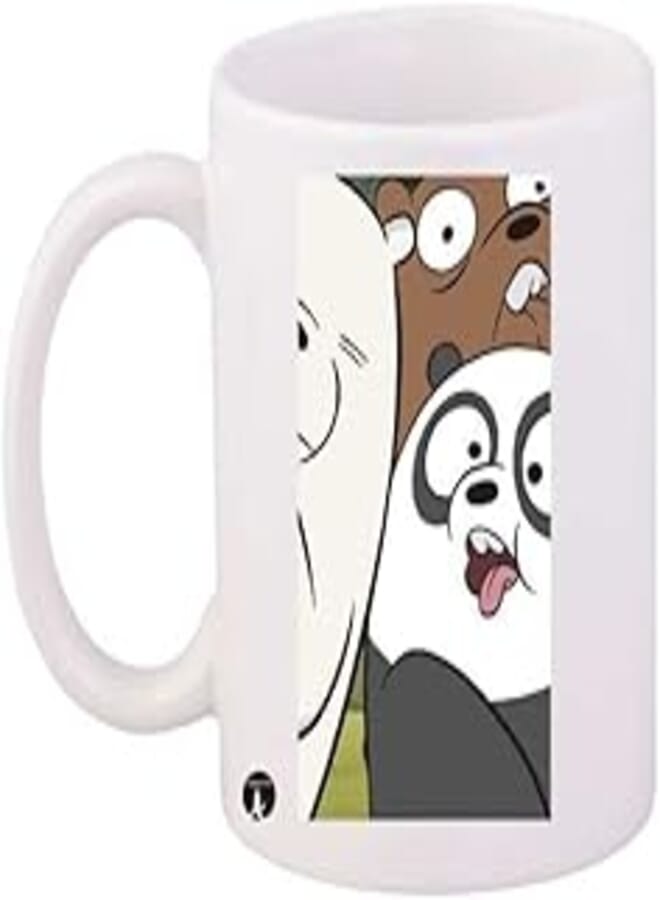 RYN Design/We Bare Bear Mug White Brown Standard Size