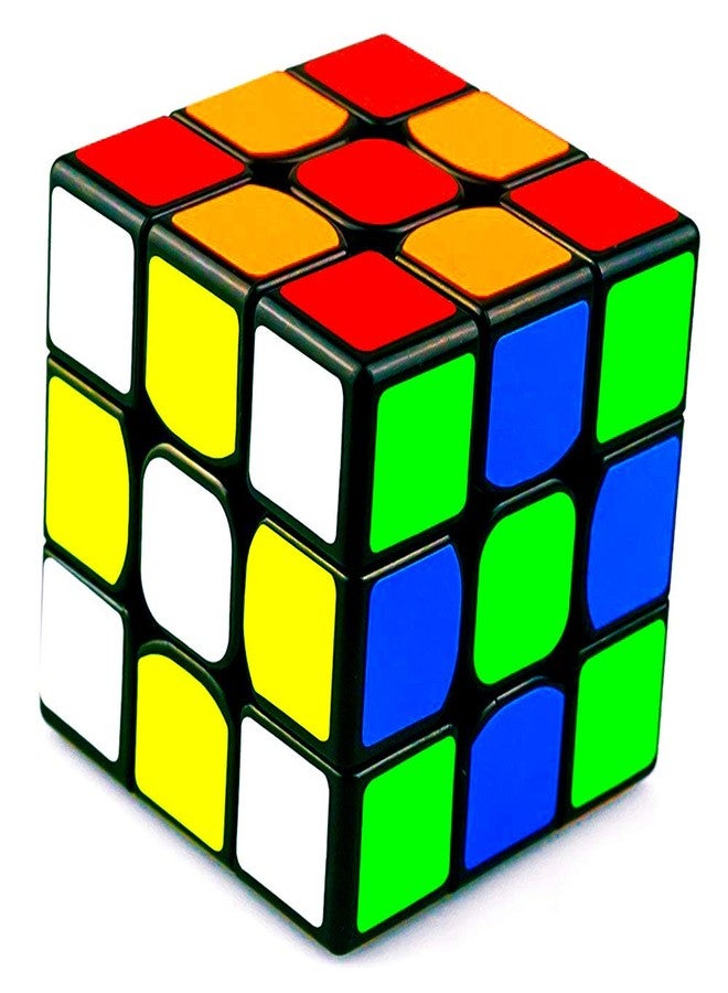 D ETERNAL Cube 3x3x3 High Speed Cube 3x3 Magic Speed Cubic Puzzle Game for Kids Boys & Girls,Black, Multicolor (Cubo 3x3 Black(Non Magnetic)) - Image 2