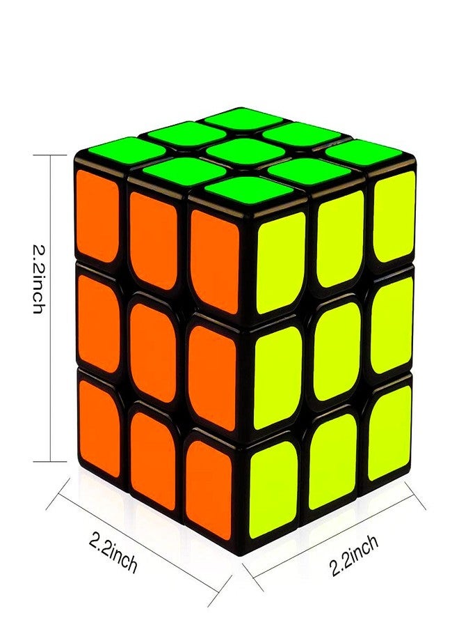 D ETERNAL Cube 3x3x3 High Speed Cube 3x3 Magic Speed Cubic Puzzle Game for Kids Boys & Girls,Black, Multicolor (Cubo 3x3 Black(Non Magnetic)) - Image 3