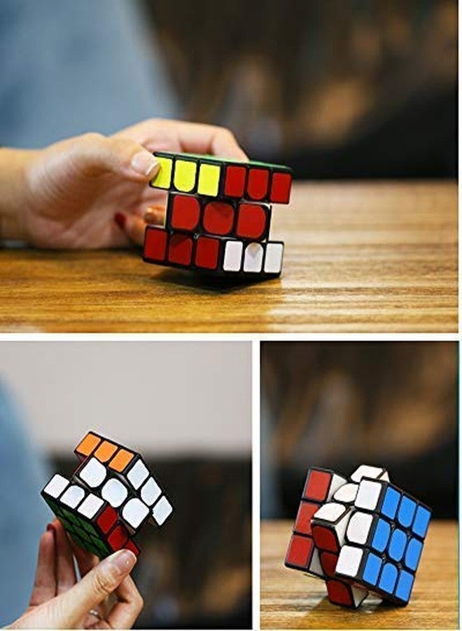 D ETERNAL Cube 3x3x3 High Speed Cube 3x3 Magic Speed Cubic Puzzle Game for Kids Boys & Girls,Black, Multicolor (Cubo 3x3 Black(Non Magnetic)) - Image 5