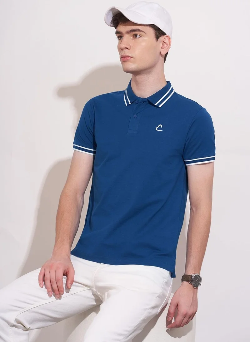 Being Human Brand Logo Polo Collar Regular Fit T-shirt
