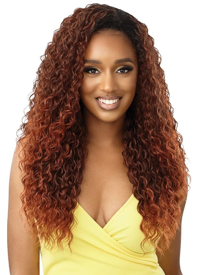 Outre Outre CONVERTI CAP WET AND WAVY STYLE WIG - KISSED BY MIST (Color:1B Off Black) 