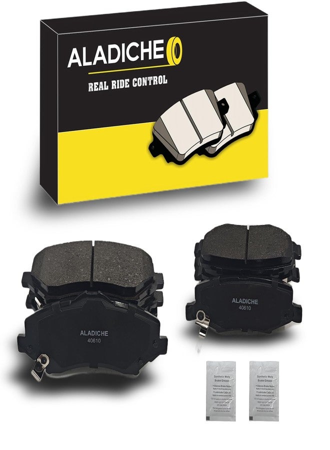 ALADICHE upgrade Front Rear Ceramic Disc Brake Pads Set Compatible with 2007-2011 for Dodge Nitro,2008-2012 for Jeep Liberty,2007-2017 for Jeep Wrangler,2018 for Jeep Wrangler JK - Image 1