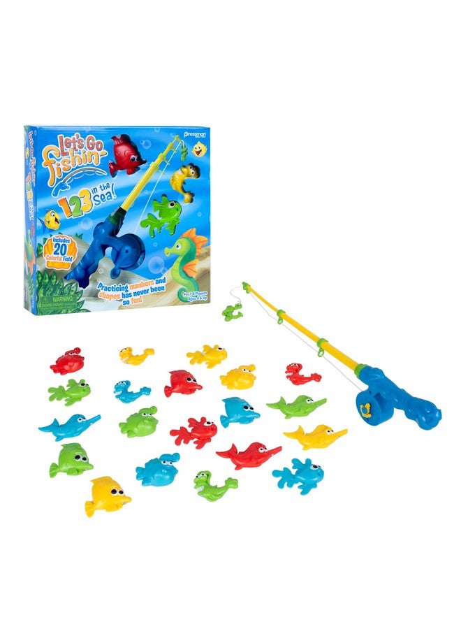 Pressman Let’s Go Fishin’ 123 in The Sea! - Practice Counting, Shapes, and Colors Game - Ages 4 and Up, 1-4 Players - Image 2