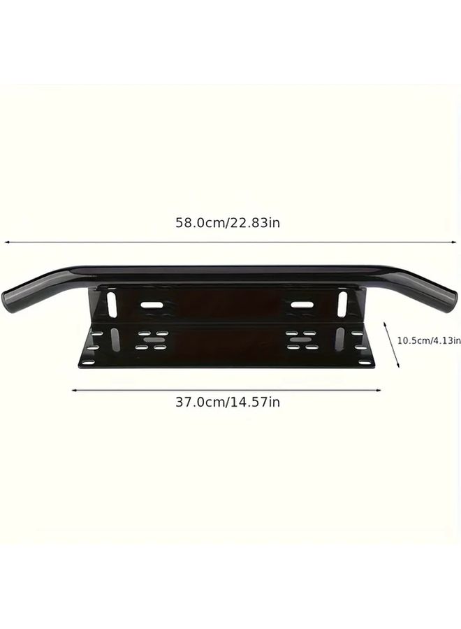 Black License Plate Light Brackets for Truck LED Spotlight Mounts - Image 2