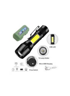 TIGER Rechargeable Mini Torch Portable Flashlight – Ultra-Bright Handheld Pocket Light with COB Side Lantern, High-Powered Travel Torch for Camping, Fishing & Travelling​  - Image 4