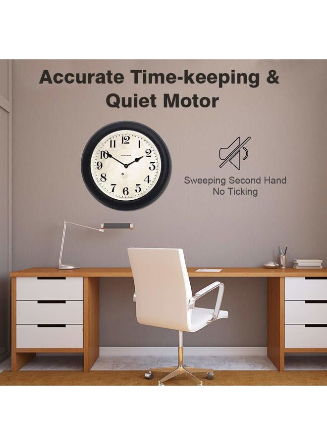 EMOON 2 Pack Wall Clock Movement Mechanism with 4 Pack Clock Hands, Silent Sweep Quartz Clock Motor Kit, for Clock Repair DIY Replacement, Custom Clock (Shaft Length 5/8 in) - Image 3