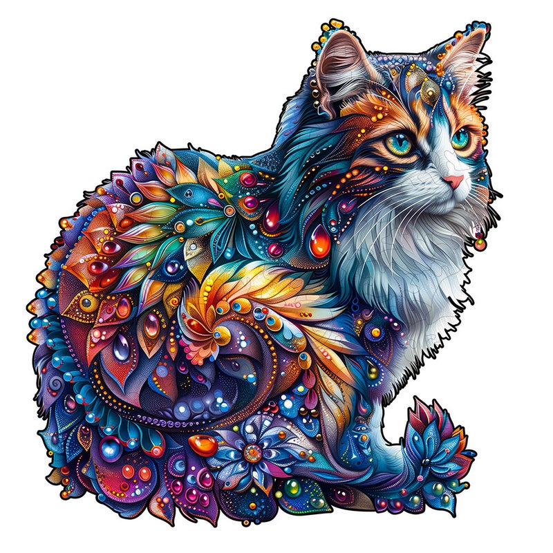 Creative Peacock Shaped Wooden Puzzle Irregular Animal Wooden Custom Puzzle Children Diy Gift Ornaments - Image 1