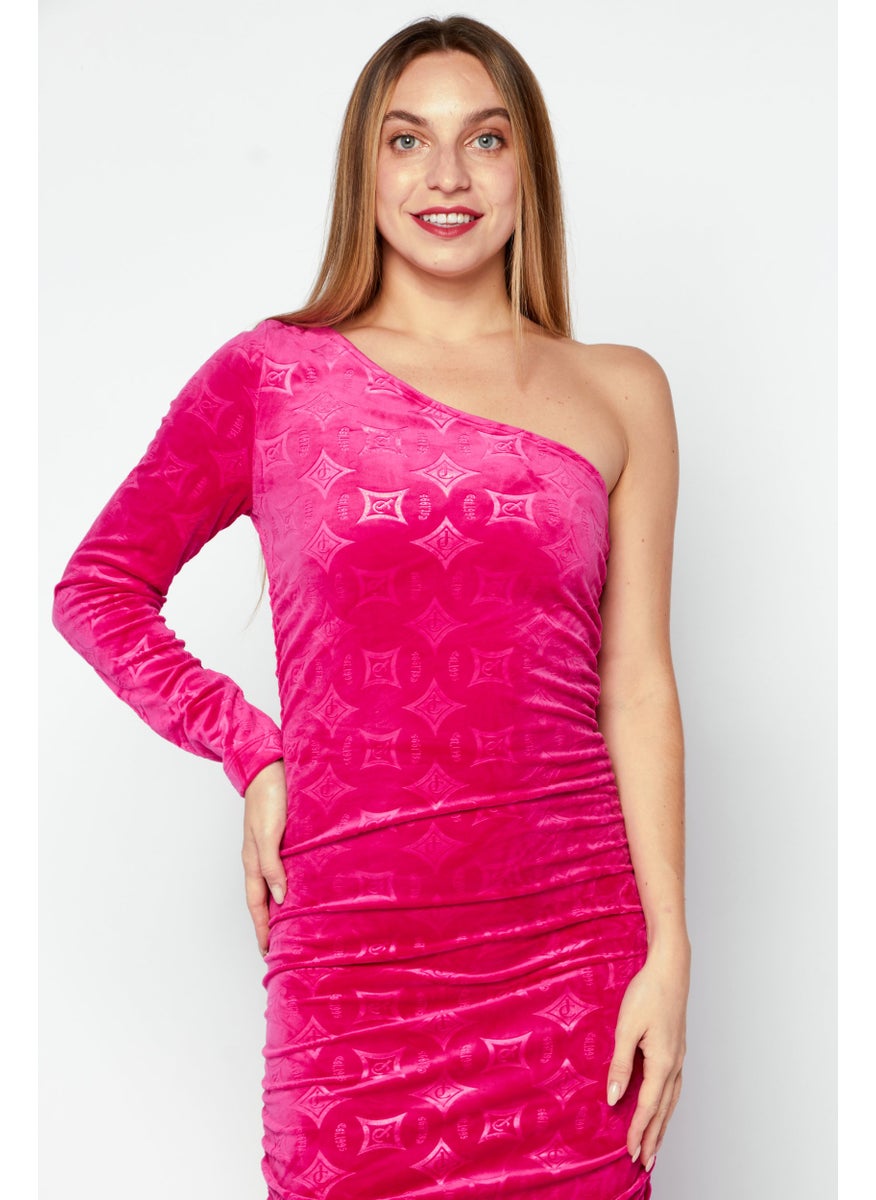 Juicy Couture Women Allover Print Mini Dress, Dark Pink  - Image 2