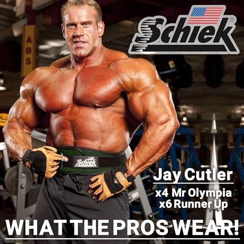 Schiek Sports 2006 Nylon 6 Inches Weight Lifting Belt Support Belt for Power Lifting Long Lasting Forest Green - Image 3