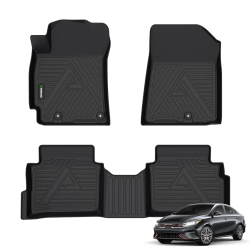 ANBINGO Floor Mats Custom for 20192024 Kia Forte Waterproof Car Mats All Weather Guard Floor Liners 1st 2nd Row SEXFELXLXSGTGTLine - Image 1