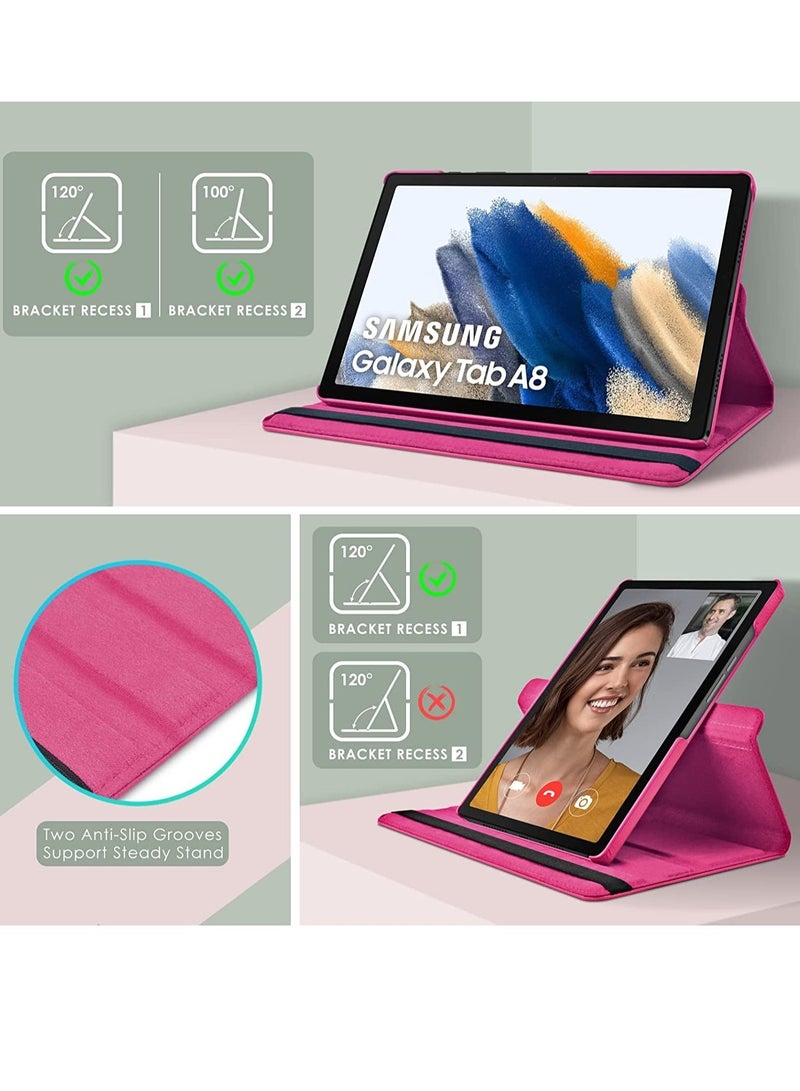 ELTRAZONE Case Compatible with Galaxy Tab A8 10.5" Case (SM-X200/X205/X207), Galaxy Tab A8 Case 10.5 inch,Auto Sleep/Wake 360° Rotating Stand Folio Leather Case for Tab A8 - Image 3