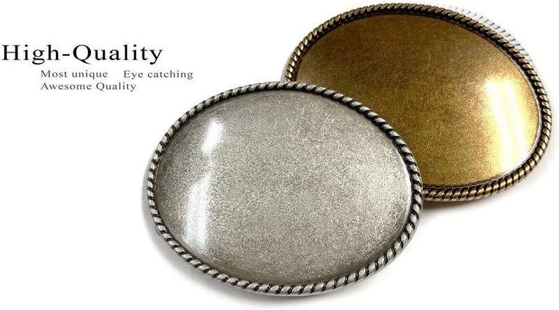 Belts.com Replacement Belt Buckle Vintage Blank Plain Belt Buckle Fits 1-1/2"(38mm) Belt Strap-Multi-Style Options - Image 4