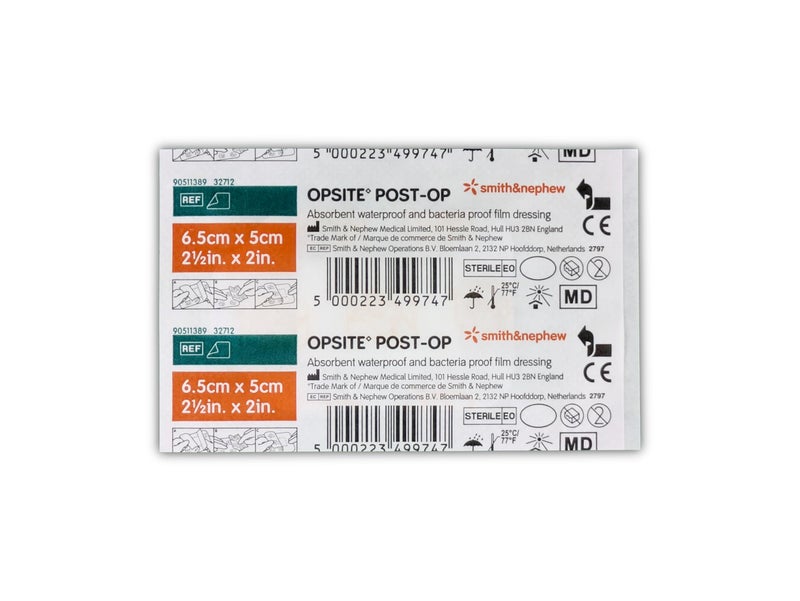 Smith&nephew سميث ونيوف SJ66000708 ضمادة ما بعد الجراحة مع وسادة، 6.5 سم × 5 سم، عبوة من 100 - Image 2