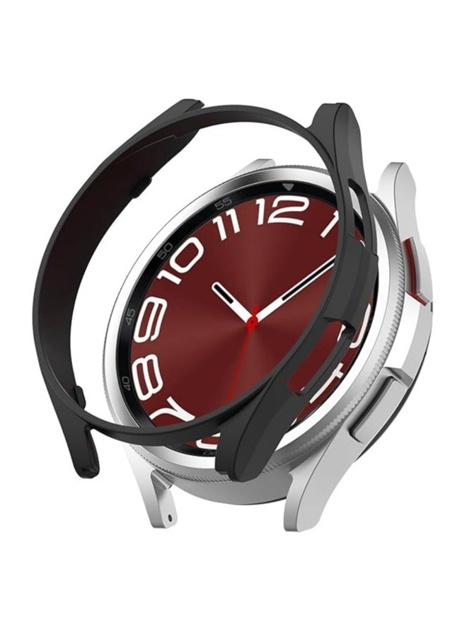 Protective Case Compatible with Samsung Galaxy Watch 6 Classic 47mm - Polycarbonate Protective Case [No Screen Film] - Black - Image 2