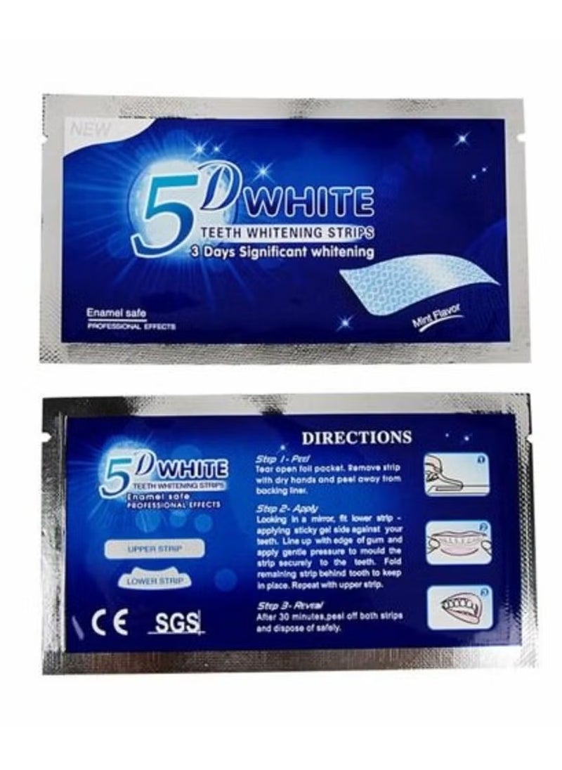 Generic - 7-Pieces 5D Teeth Whitening Strips - Image 1