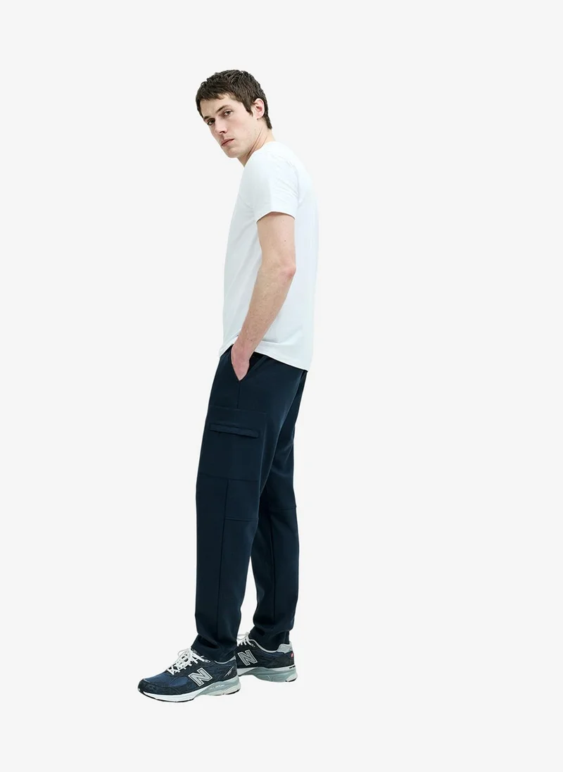French Connection Men's Navy Rayon Wren Cupro Smart Jogger