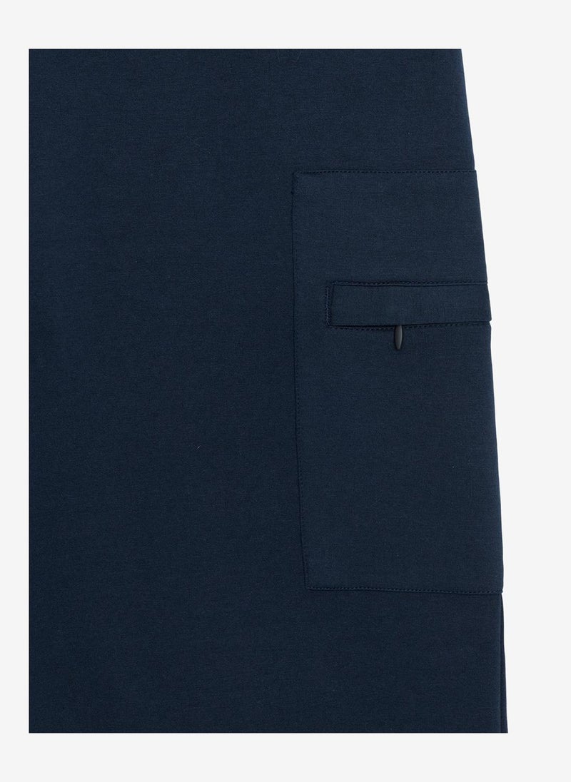 French Connection Men's Navy Rayon Wren Cupro Smart Jogger - Image 5