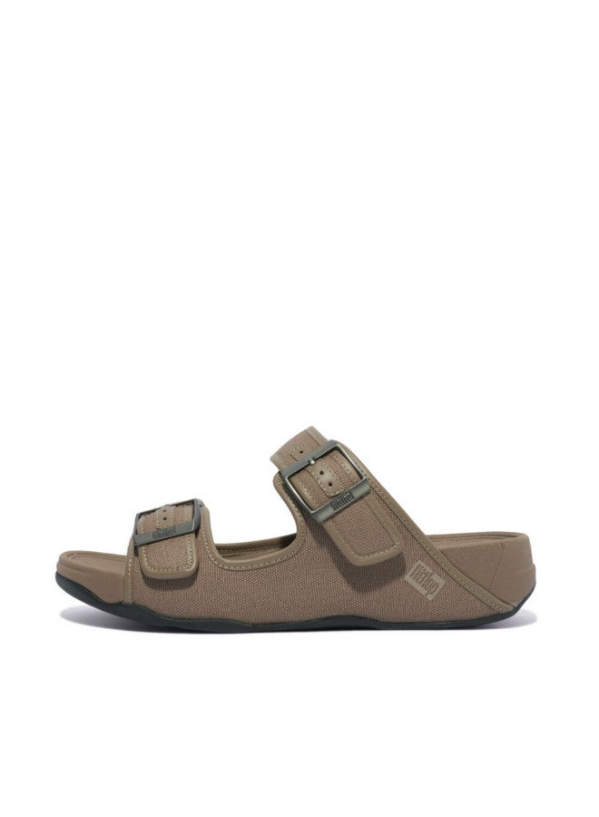 FitFlop 049-762 صندل رجالي من Fitflop GD6-A76 Gogh Moc شبشب رجالي من القماش باللون الرمادي  - Image 1