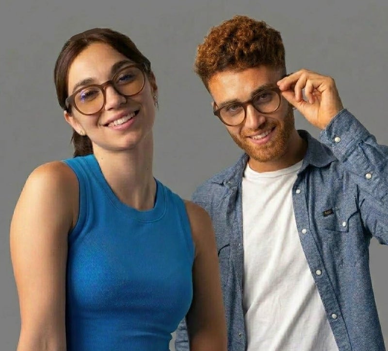 Smart Blue Ray Reading Glasses for Computer and Mobile - Men & Women - Scratch Resistant HD Lens - Complete 5 in 1 Set (Case + Chain + Cleaner + Wipes) +1.00-+4.00 (BROWN, Diopter, 3.5) - Image 3